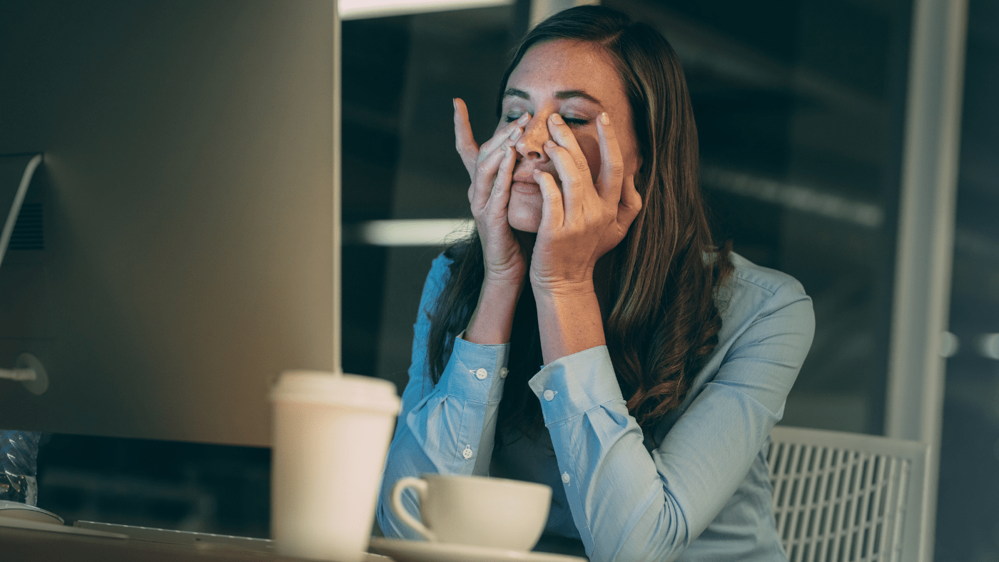 lady stressed out 