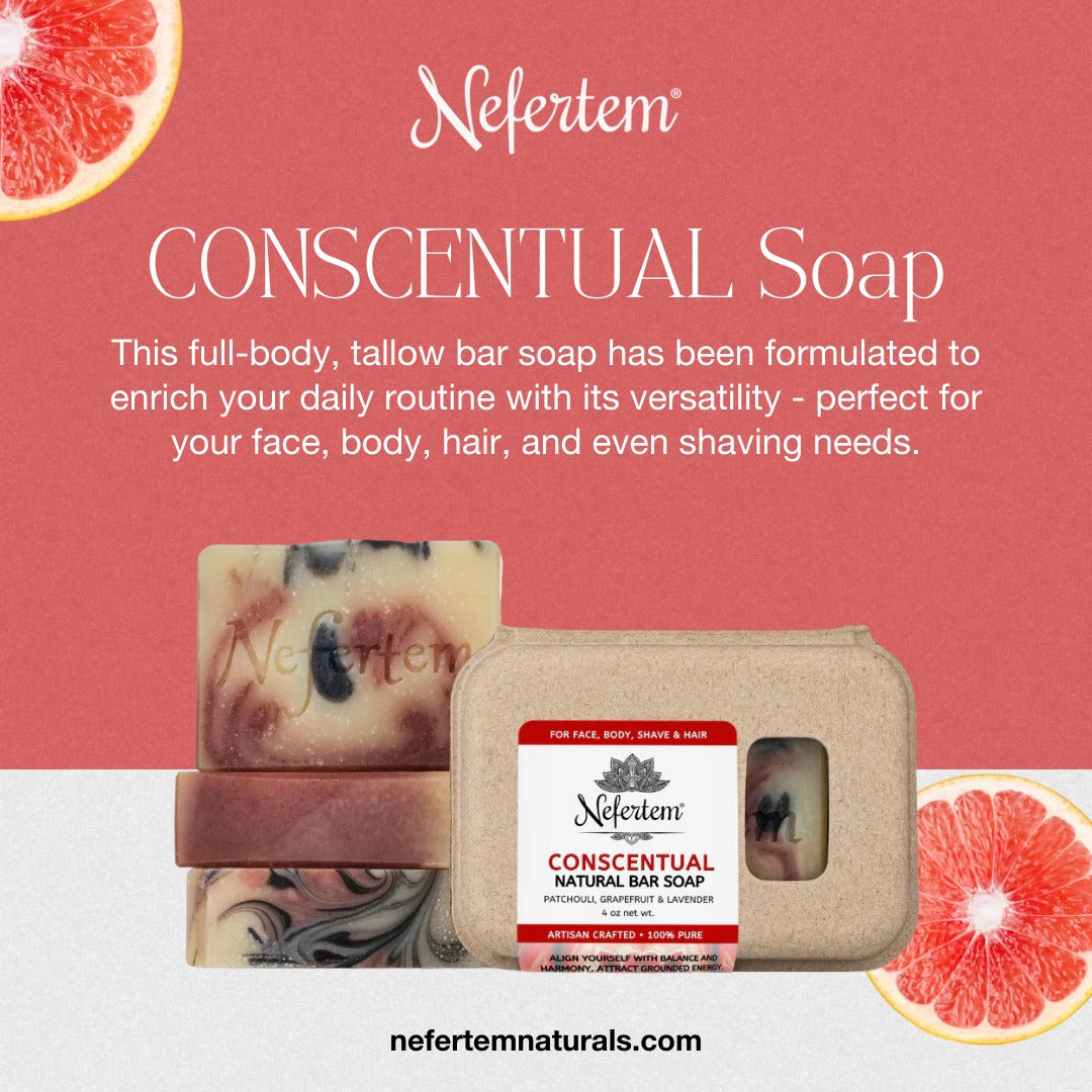essential oil tallow soap by Nefertem